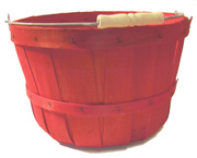 Peck Solid Red Basket