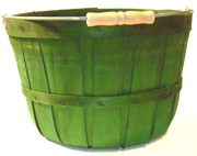Peck Solid Green Basket