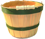 1/2 Peck Natural w/ 2 Green Bands