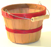 1/4 Peck Natural w Red Bands