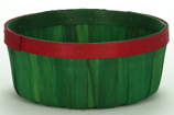 437 Shallow Peck Green w/Red Band