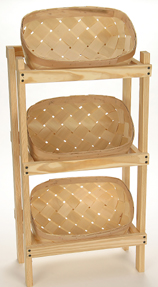 7811 Bakers Display Rack w/3 Baskets